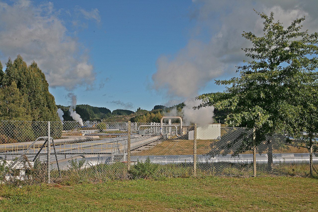 Geothermal power plant, New Zealand